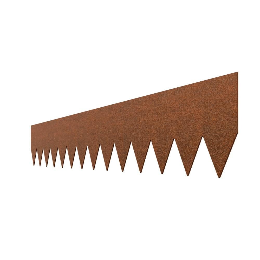 SKONYON Steel Landscape Edging 6-Pack 40x6 in, Weather-Resistant Pre ...
