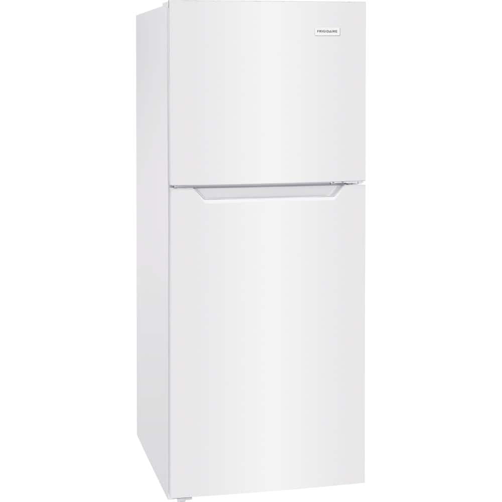 Compact White Energy Star Top Freezer Refrigerator with Ice Maker