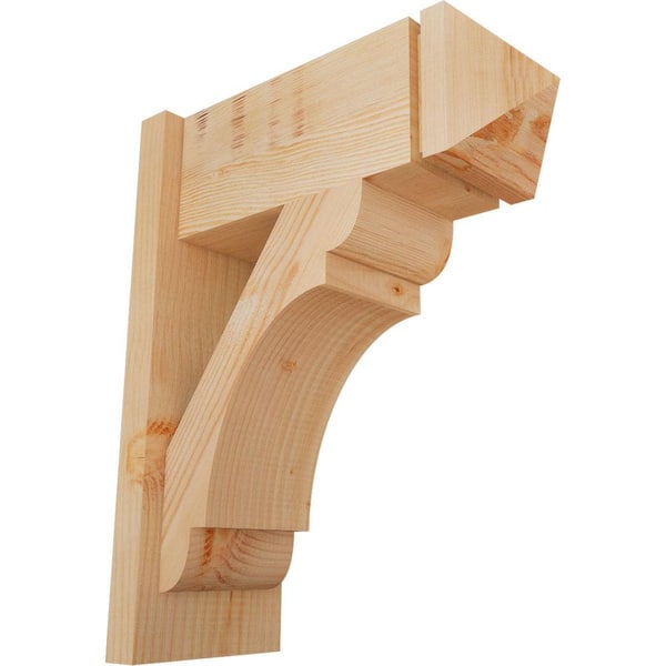 Ekena Millwork 8 in. x 22 in. x 18 in. Olympic Arts and Crafts Smooth Douglas Fir Outlooker