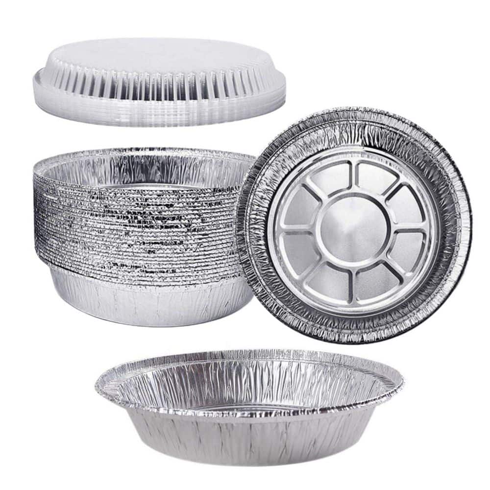 8-Cup Aluminum Round Foil Pan with Clear Lid for Baking Cooking Roasting Reheating Freezer Oven Safe 30 Pack price history on PriceWatchPro