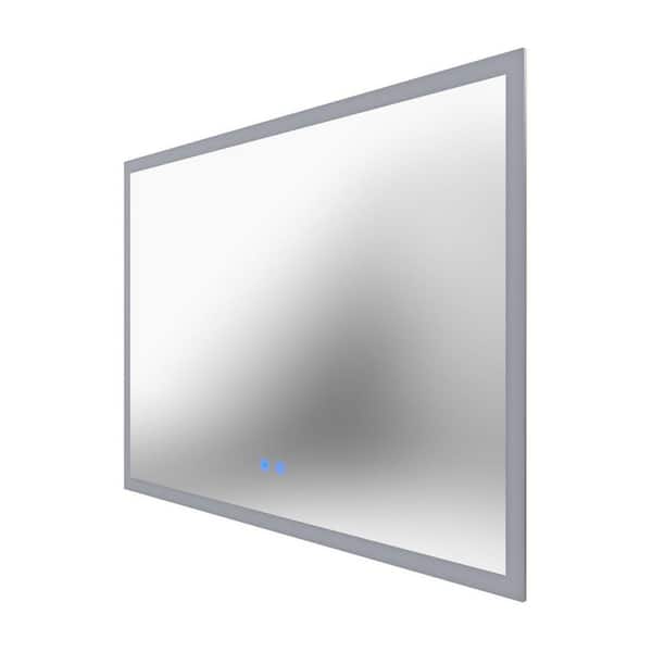 Brilliance 36 in. W x 24 in. H Rectangular Frameless Light-up Wall Mounted Bathroom Vanity Mirror