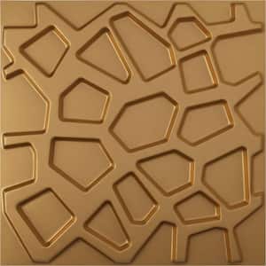 19 5/8 in. x 19 5/8 in. Dublin EnduraWall Decorative 3D Wall Panel, Gold (12-Pack for 32.04 Sq. Ft.)