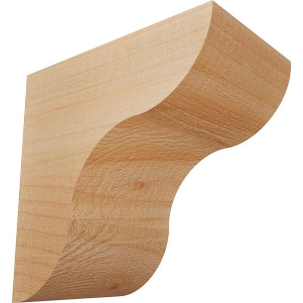 Ekena Millwork 3-1/2 in. x 6 in. x 6 in. Douglas Fir Carmel Smooth Corbel