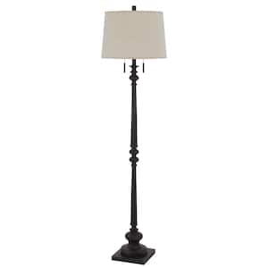 ORE International 72 in. Antique-Gold Elephant Torchiere Floor Lamp 9000B -  The Home Depot