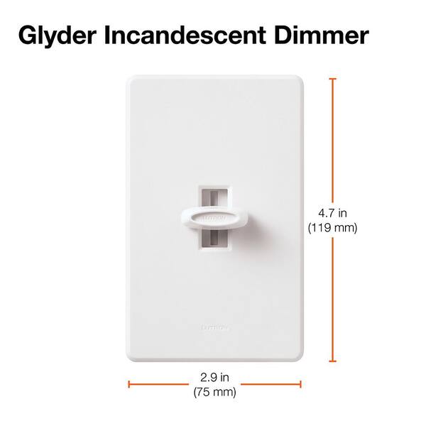 Lutron Lumea Dimmer LG-600H-WH Watt Single Pole White Indoor Dimmer New 
