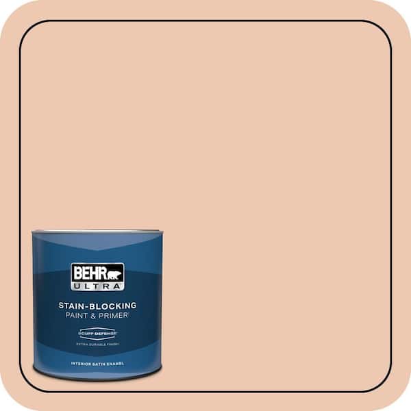 BEHR ULTRA 1 qt. #MQ3-39 Sweet Pastel Extra Durable Satin Enamel Interior Paint & Primer