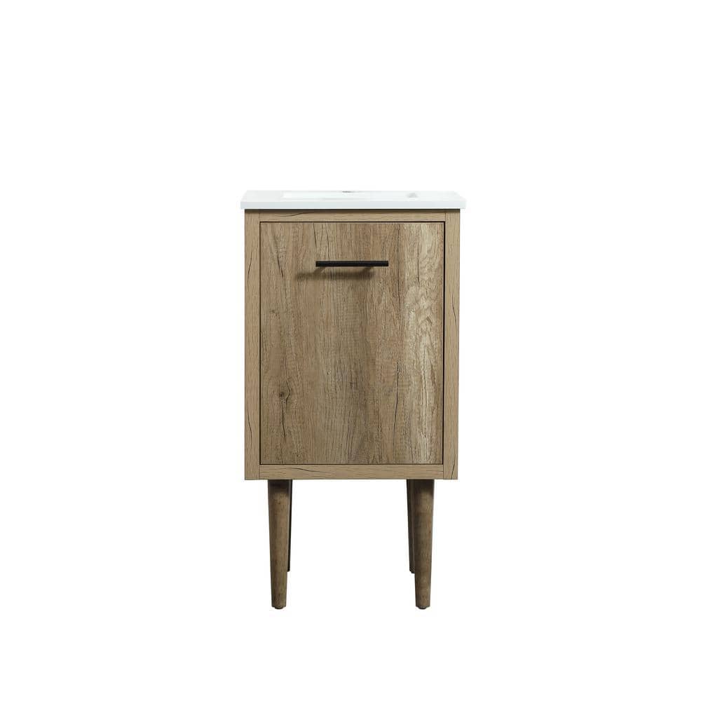Simply Living 18 in. W x 19 in. D x 33.5 in. H Bath Vanity in Natural Oak w
