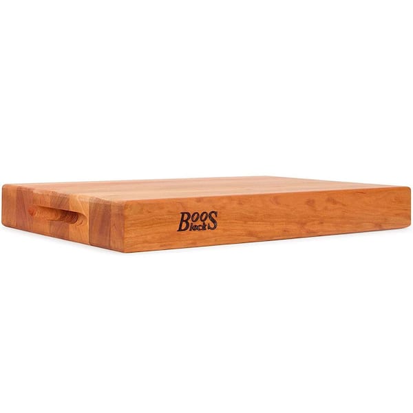 John Boos Maple Wood Cutting Board for Kitchen Prep 24 Inches x 18 Inches,  2.25 Inches Thick Reversible End Grain Rectangular Charcuterie Boos Block