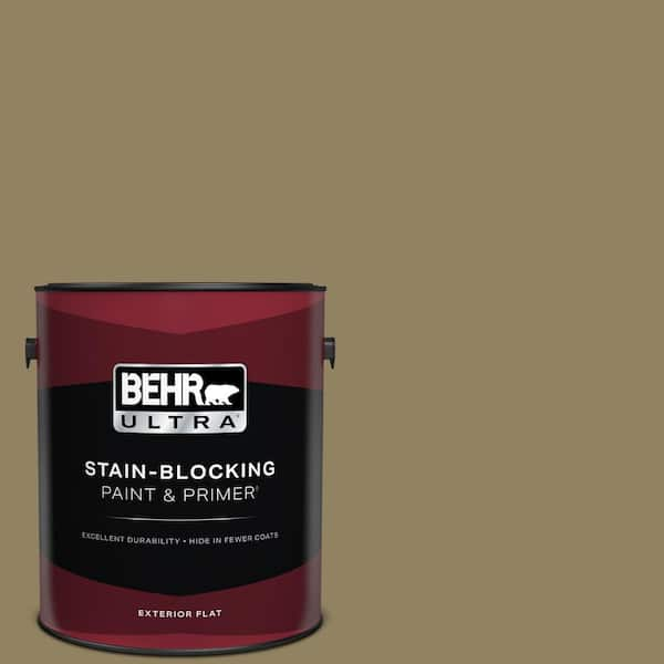 BEHR ULTRA 1 gal. #PPU8-02 Gingko Tree Flat Exterior Paint & Primer