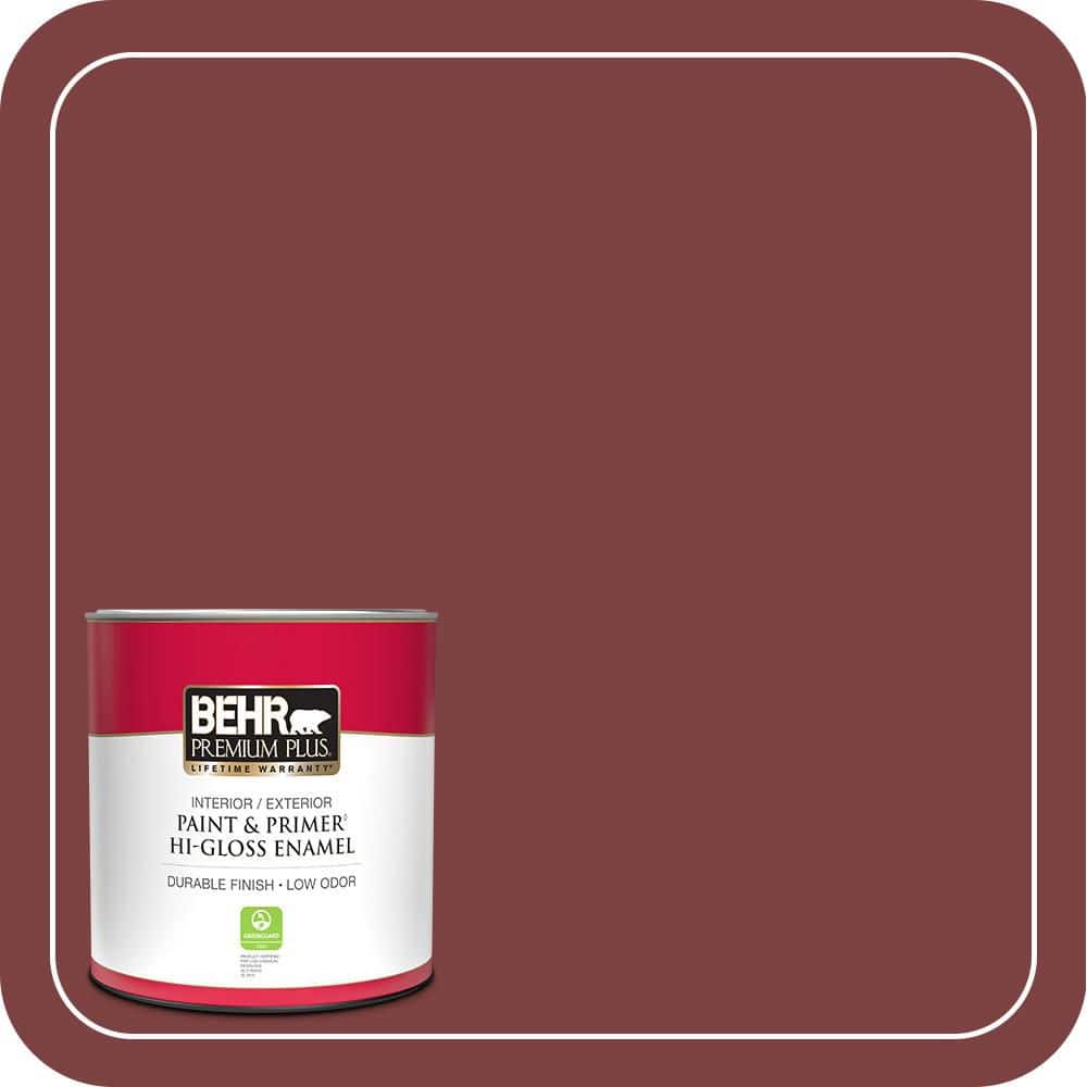 1 qt. #PPH-67 Red Wine Hi-Gloss Enamel Interior/Exterior Paint & Primer price history on PriceWatchPro