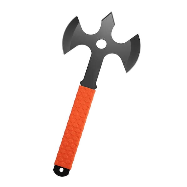 Throwing Axes and Tomahawks, 3-Pack 13.4 in. Triple Edge Axe Throwing Hatchet Set, Stainless Steel Head with TPR Handle