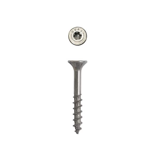 #8 x 1-1/4 in. Exterior Flat Head Deck Wood Screws Construction Torx T-Star Plus (230 Each) 1 LB Bit Included