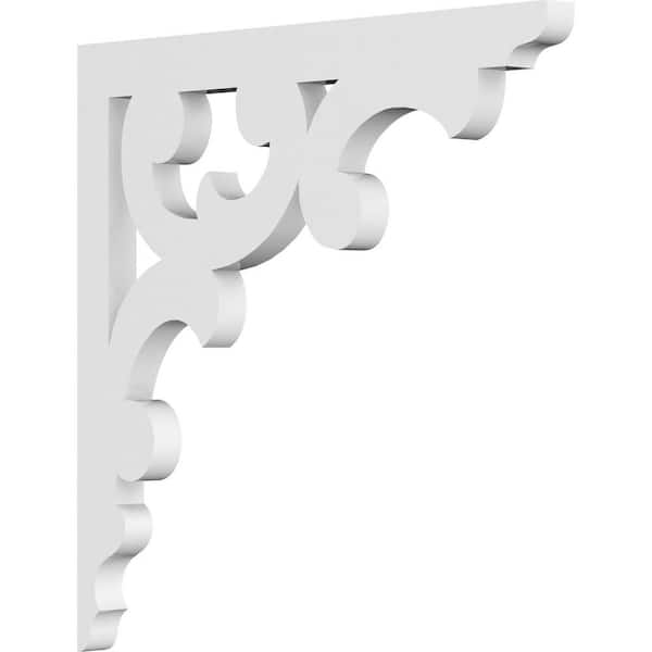 Ekena Millwork 5/8 in. W x 10 in. H x 10 in. D PVC Vienna Bracket