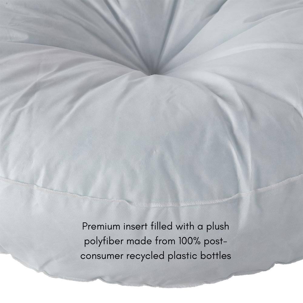 Medium Denim Reversible Microfiber Dog Bed
