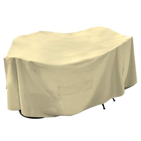 Mr. Bar-B-Q 120 in. Cover All Patio Cover Taupe