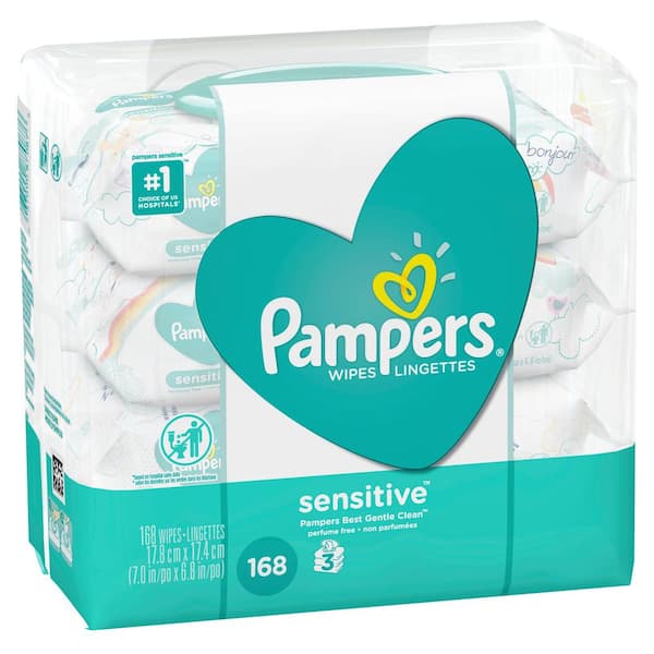 Pampers® Sensitive 0% plastique