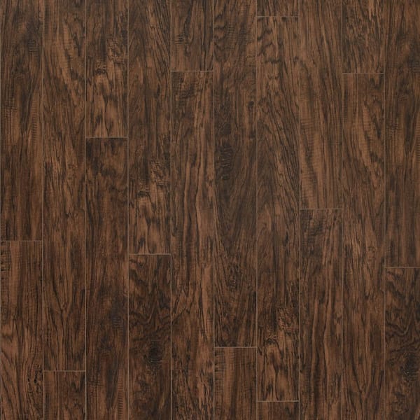 Take Home Sample-Edgeview Hickory Waterproof Laminate Wood Flooring -5 in x 7 in.