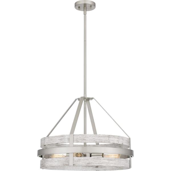 Quoizel Gadsen 4-Light Brushed Nickel Pendant