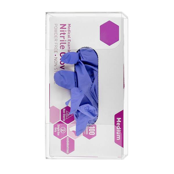 Single Box Capacity Acrylic Classic Glove Dispenser (2-Pack)