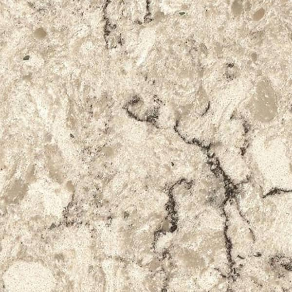 VIATERA 3 in. x 3 in. Quartz Countertop Sample in Aria