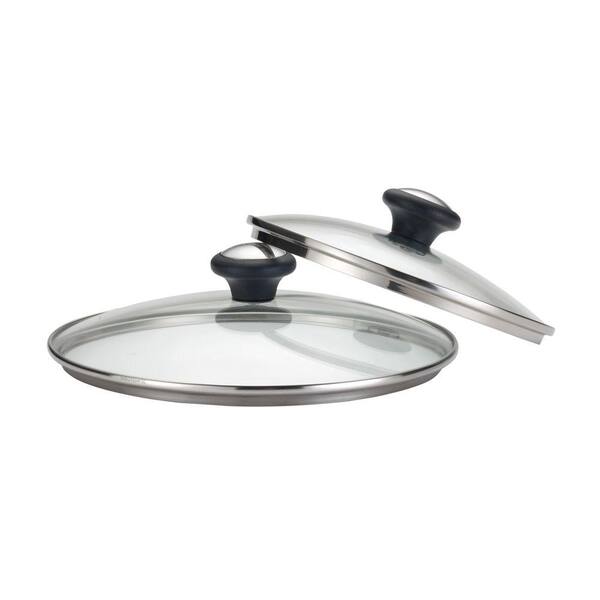 Farberware 8 in. and 10 in. Aluminum Glass Lid (2-Pack)