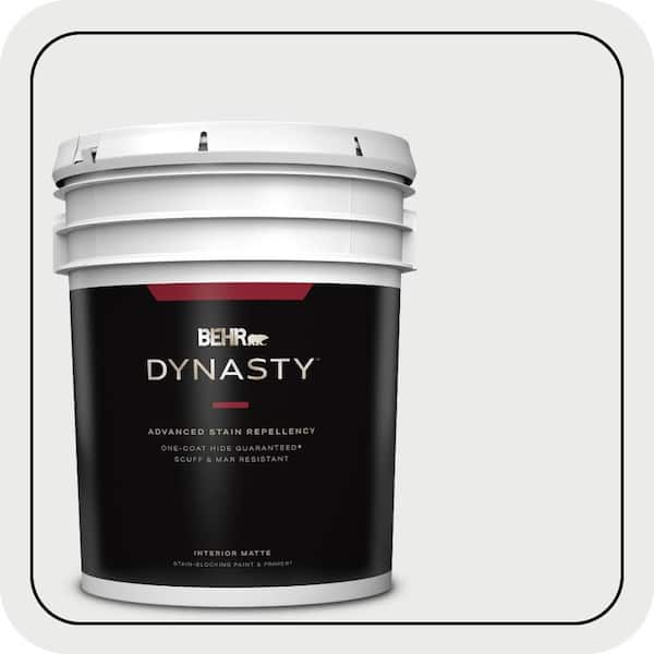 BEHR DYNASTY 5 gal. #PWN-36 Celestial Glow Matte Interior Stain-Blocking Paint & Primer