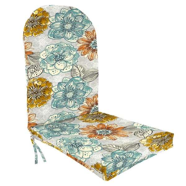 Jordan Manufacturing 19 in. L x 50.5 in. W x 4 in. T Outdoor Adirondack Chair Cushion in Bridget Carmel