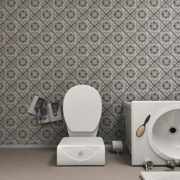 Costa Cendra Decor Fleur 7-3/4 in. x 7-3/4 in. Ceramic Floor and Wall Tile (10.75 sq. ft./Case)