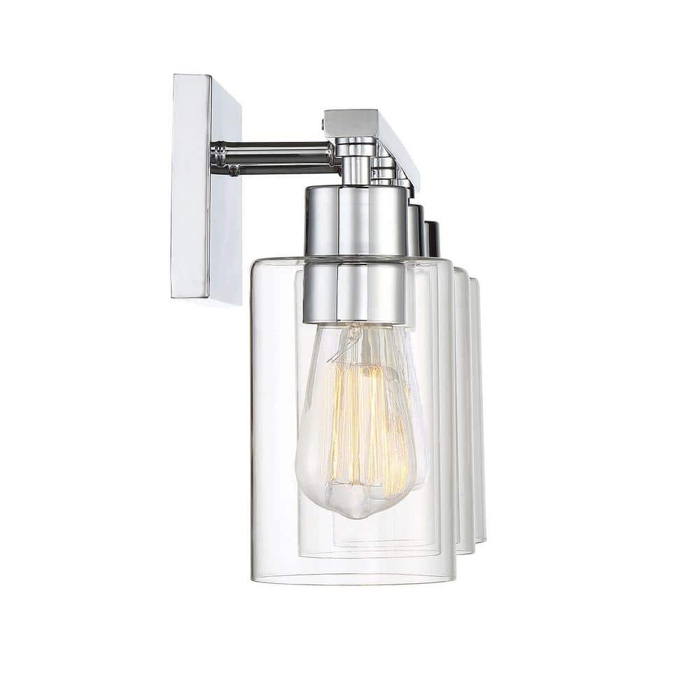 Lambert 3-Light Polished Chrome Bathroom Vanity Fixture