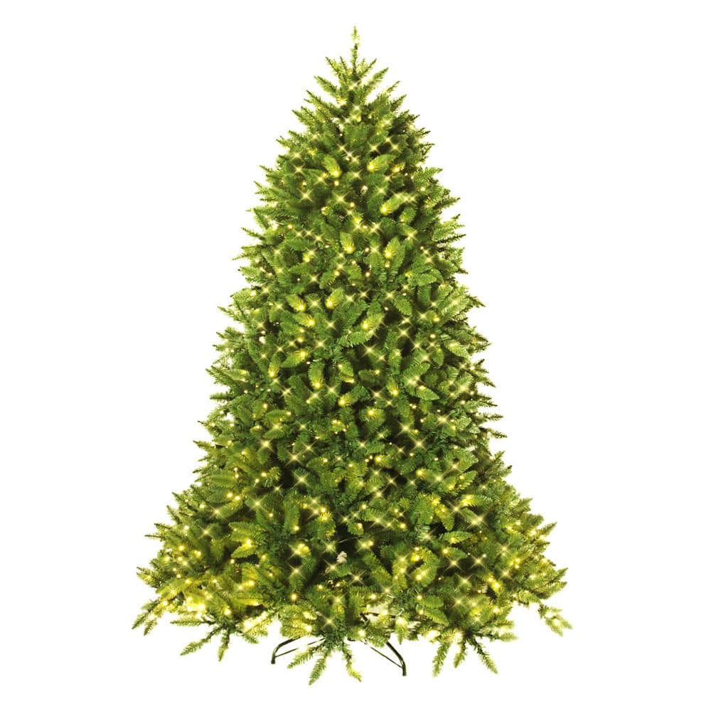 Reviews for Costway 5 ft. PreLit LED Slim Fraser Fir Artificial