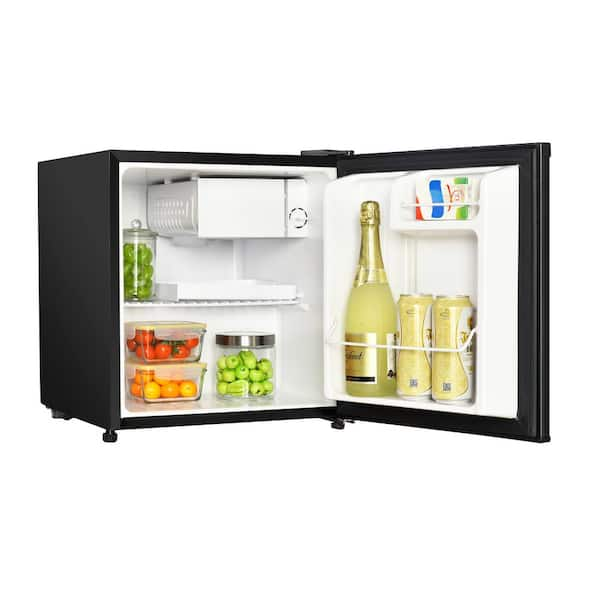 1.7 cu. ft. Mini Fridge in Black With Freezer