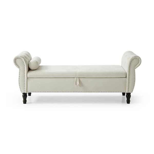 Chaise longue best sale storage bench