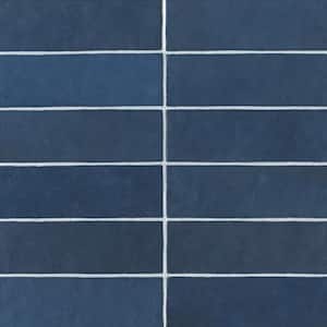 Cloe Rectangle Glossy Blue 2 in. x 8 in. Ceramic Wall Tile (10.64 sq. ft./Case)