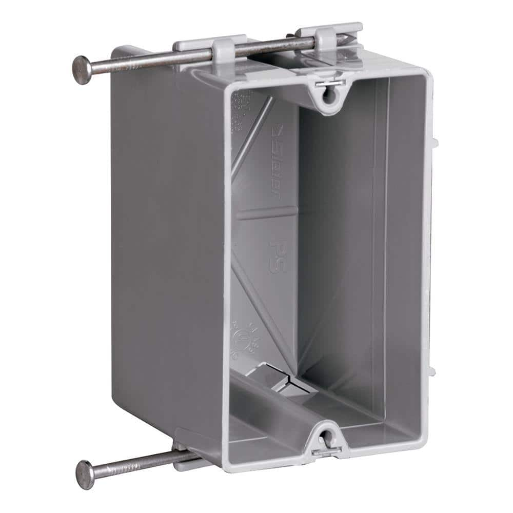 UPC 785007207002 product image for Pass & Seymour Slater New Work Plastic 1 Gang 18 Cu. In Steel Stud Bracket Box w | upcitemdb.com