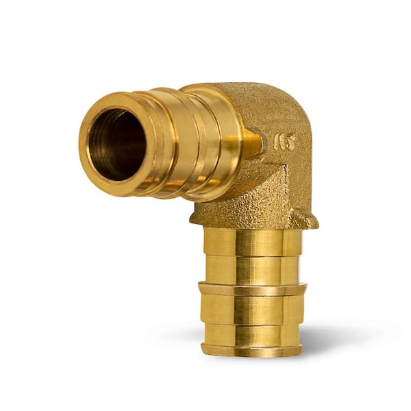 PLUMBFLEX 3/8 in. Elbow Pex Fitting, Expansion Pex A Elbow Brass No Lead, 90° for Use with Pex A Tubing