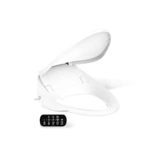 Purewash E750 Electric Bidet Seat for Elongated Toilets with Touchscreen Remote Control in White