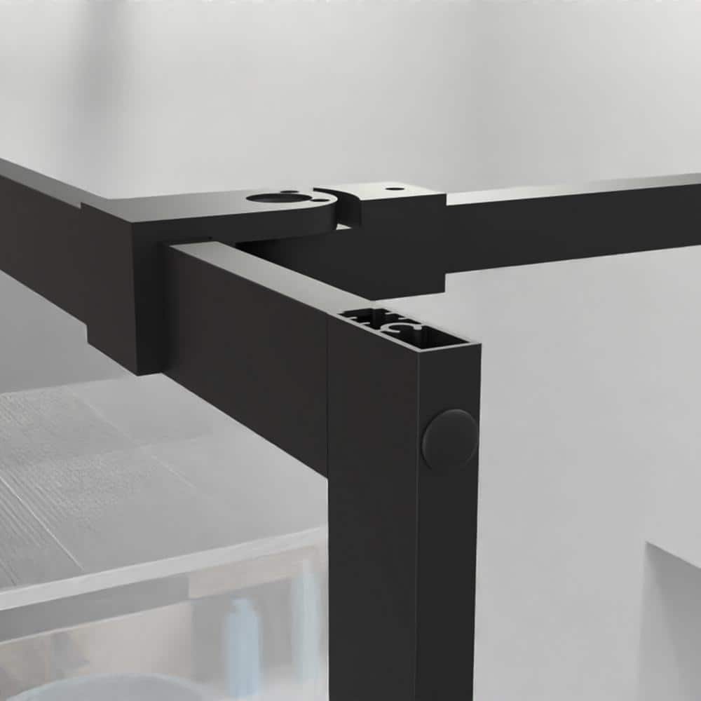 34" x 72" Black Framed Clear Glass Shower Door