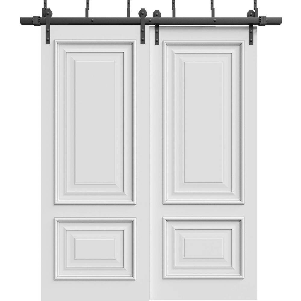 7822 84 in. x 84 in. Sold Core White Enamel Color Wood Sliding Barn Door with Hardware Kit price history on PriceWatchPro