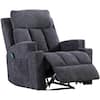 dreamlify Recliner Chair with Massage and Heat, Fabric Living Room  Reclining Single Sofa Seating with Cup Holders (Dark Gray)  T1VI-HDML-7696322 - The Home Depot