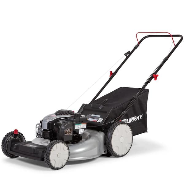 Murray - 21 in. 140 cc Briggs and Stratton Walk Behind Gas Push Lawn Mower with Height Adjustment and with Mulch Bag