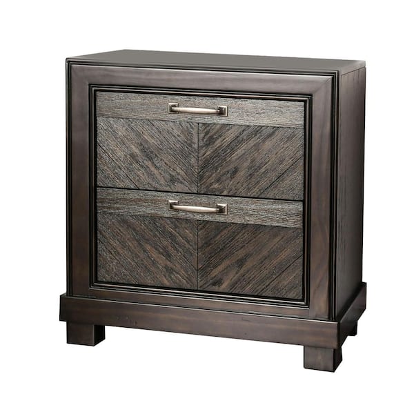 Argyros Espresso Transitional Style Night Stand