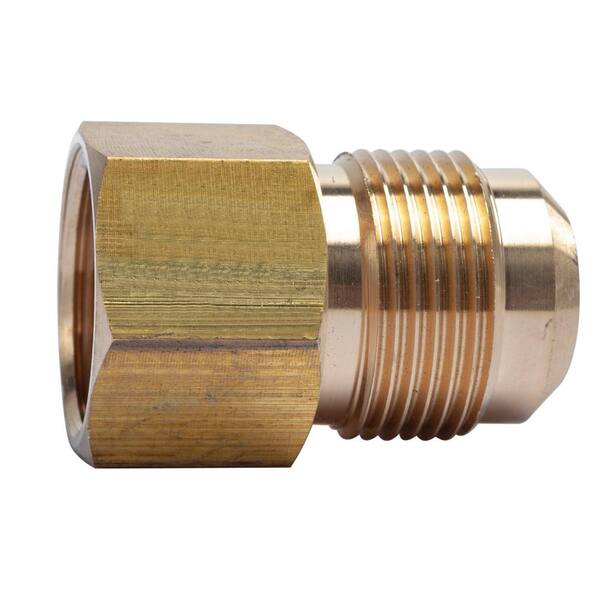 LTWFITTING Brass 3/8-Inch OD x 3/8-Inch Male NPT Compression Connector  Fitting(Pack of 5)