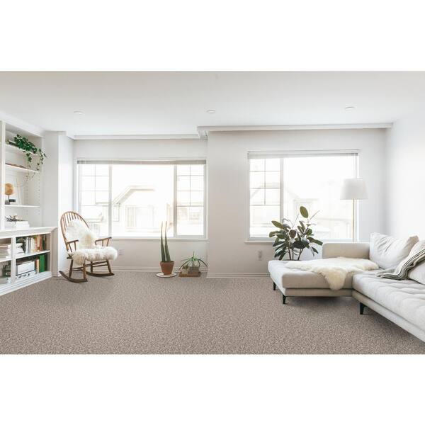 Shaw Wide Width Statuette III 12-ft- Worn Path Worn Path Textured Carpet Sample (Interior) Shaw Wide Width Statuette III 12-ft- Worn Path Worn Path Textured Carpet Sample (Interior)
