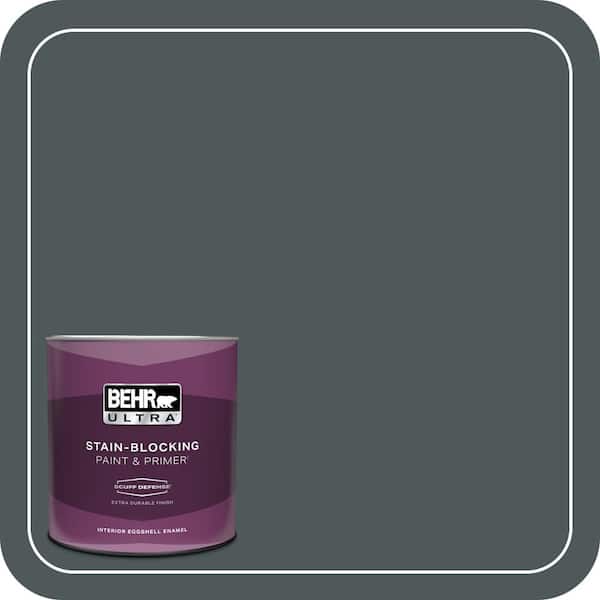 BEHR ULTRA 1 qt. #N440-7 Midnight in NY Extra Durable Eggshell Enamel Interior Paint & Primer