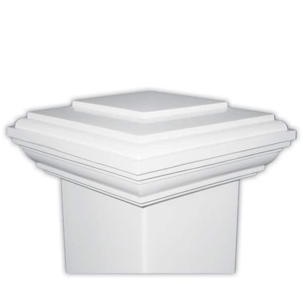 Veranda 4 in. x 4 in. Composite Post Sleeve Cap in White