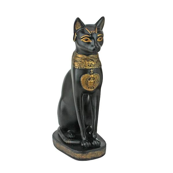 Design Toscano Egyptian Cat Goddess Novelty Bastet Statue: Bastet with Earrings