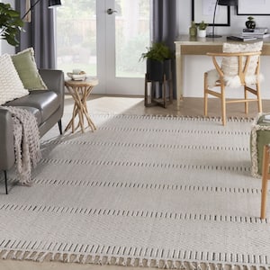 Paxton Taupe 8 ft. x 11 ft. Geometric Contemporary Area Rug