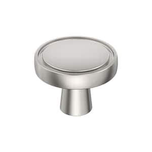 Destine 1-3/8 in. (35mm) Modern Polished Nickel Round Cabinet Knob