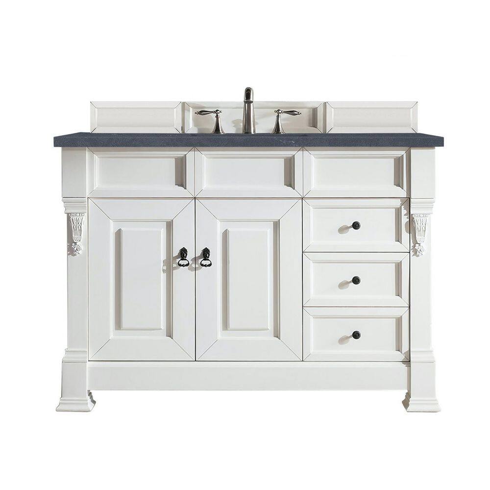 Brookfield 48 in. W x 23.5 in. D x 34.3 in. H Bath Vanity in Bright White w