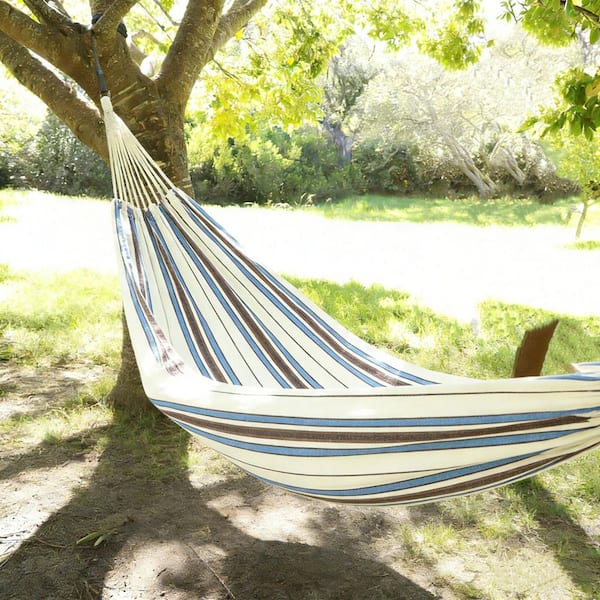 OGETFUUR 11.3 ft. Double Hammock Bed with Tree Straps, 450lbs